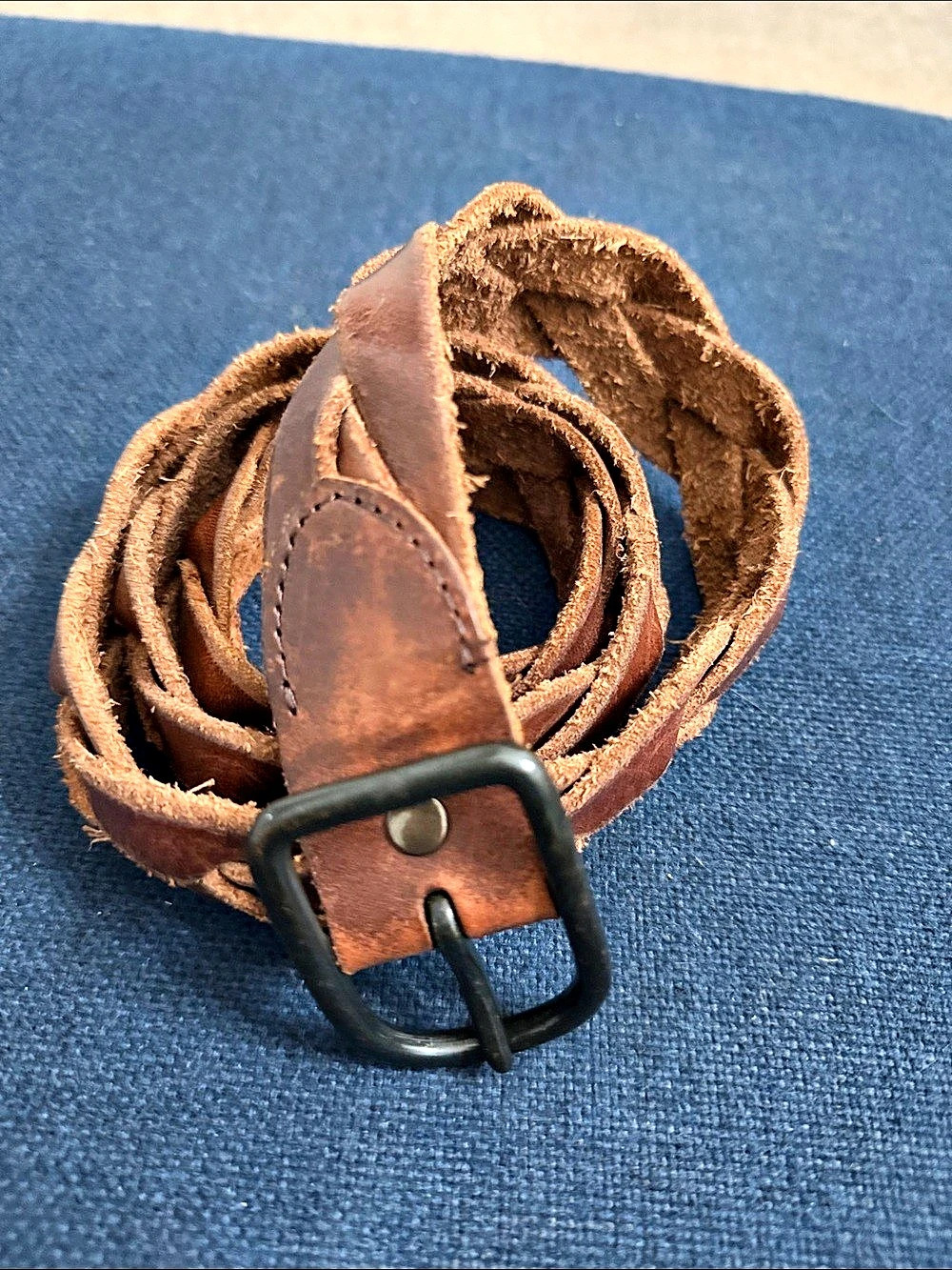 Brown Leather-Style Belt